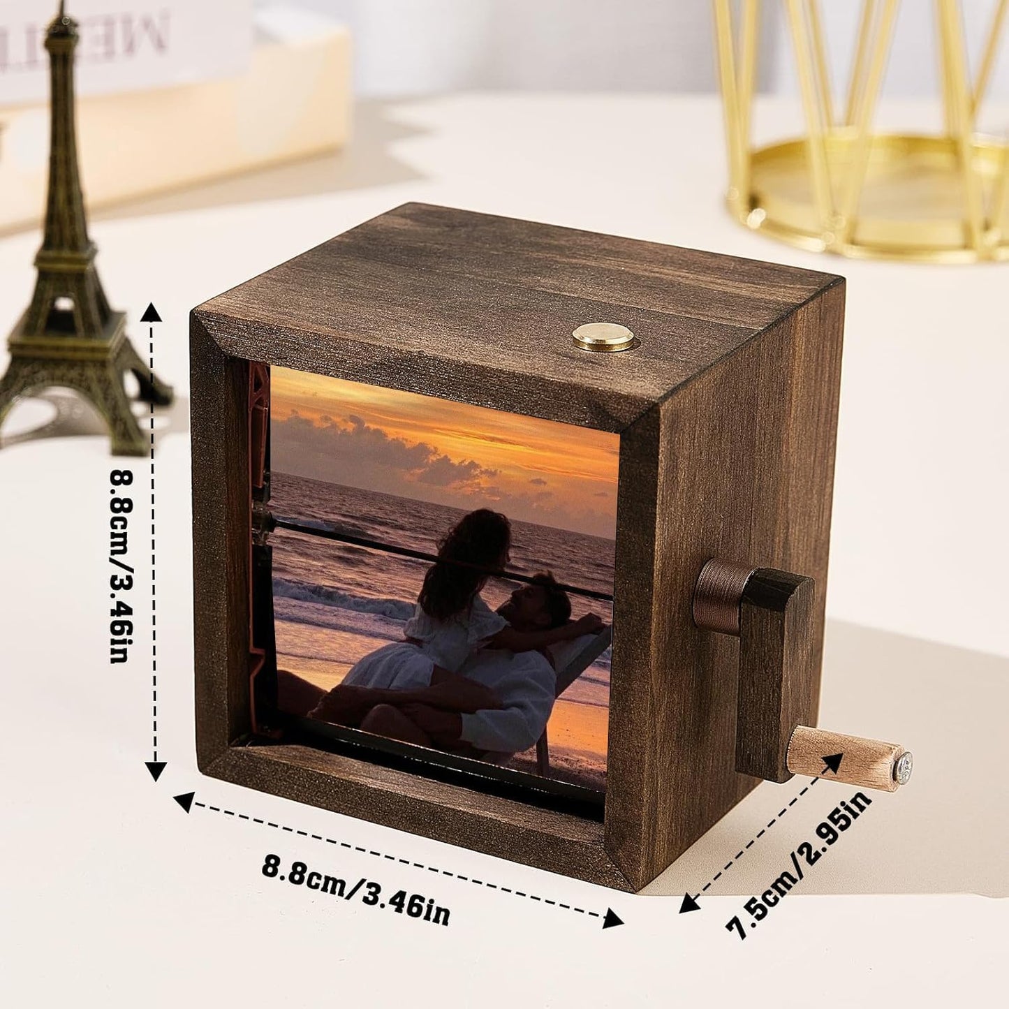 Personalized - Flipbook Frame Hand Cranked Animated Photo Box