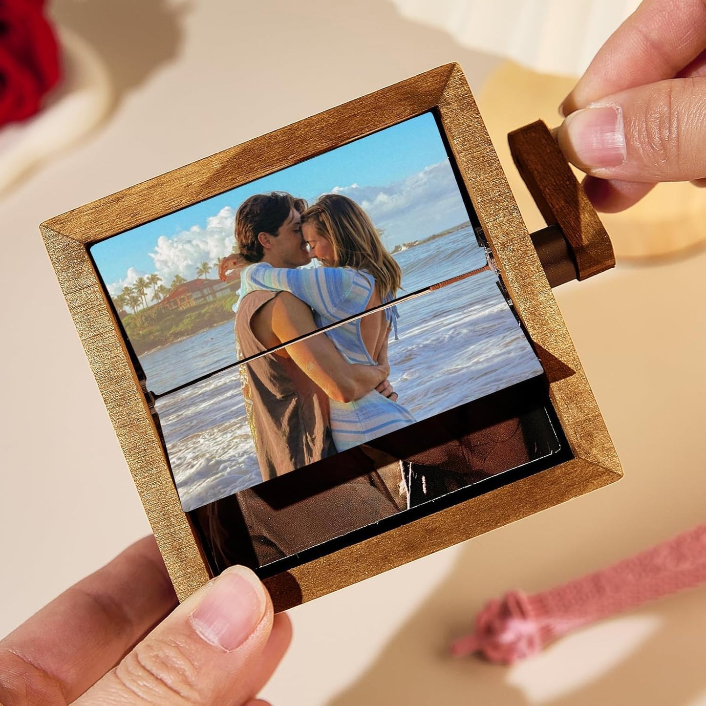 Personalized - Flipbook Frame Hand Cranked Animated Photo Box