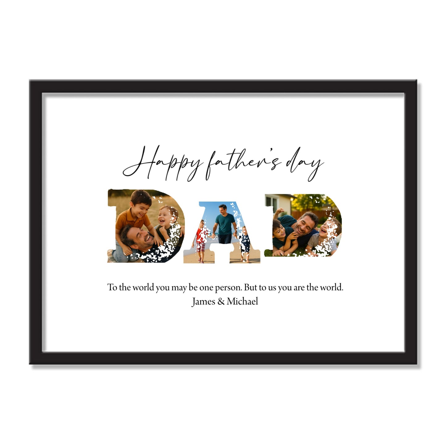 Personalized - Father's Day Landscape Picture Frame
