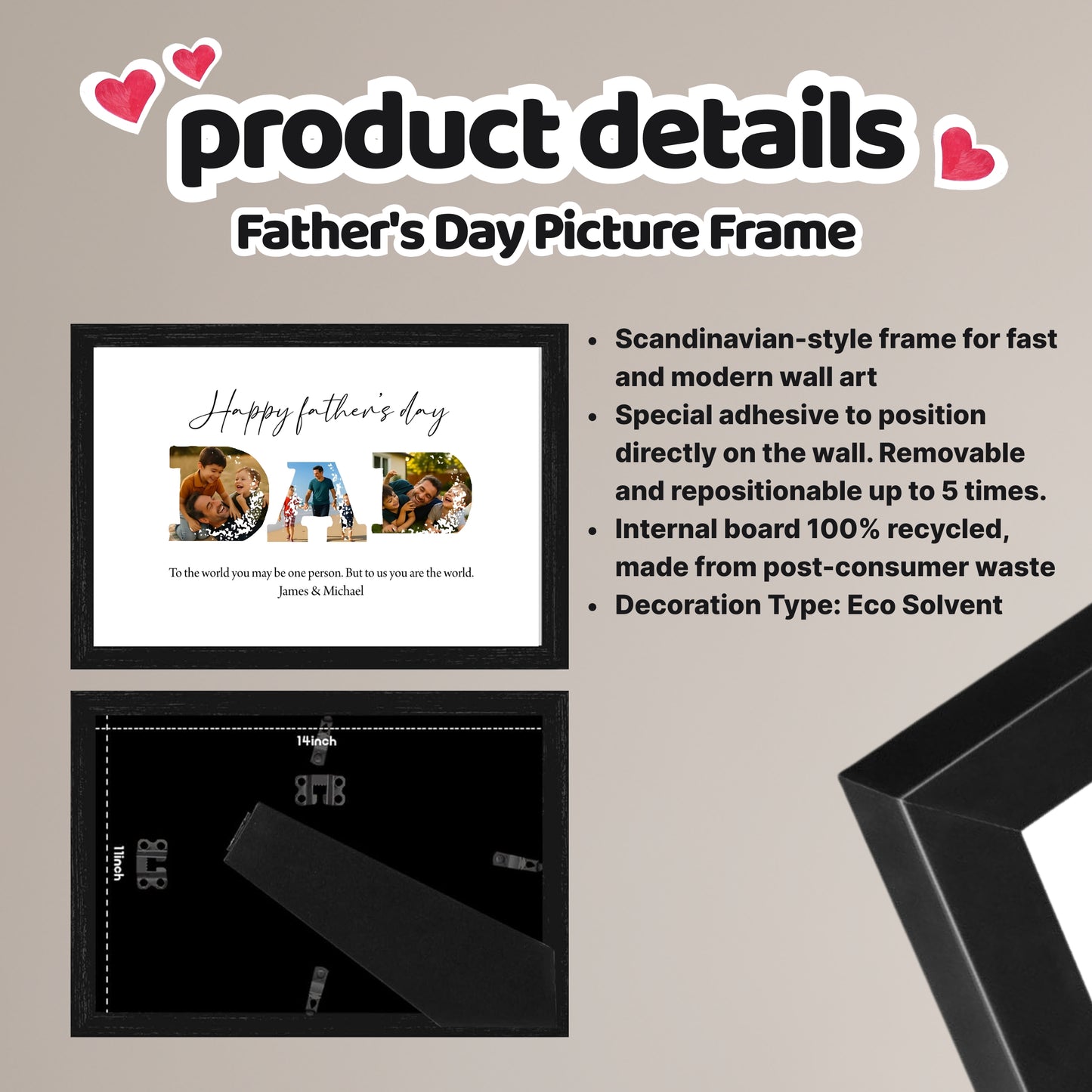 Personalized - Father's Day Landscape Picture Frame