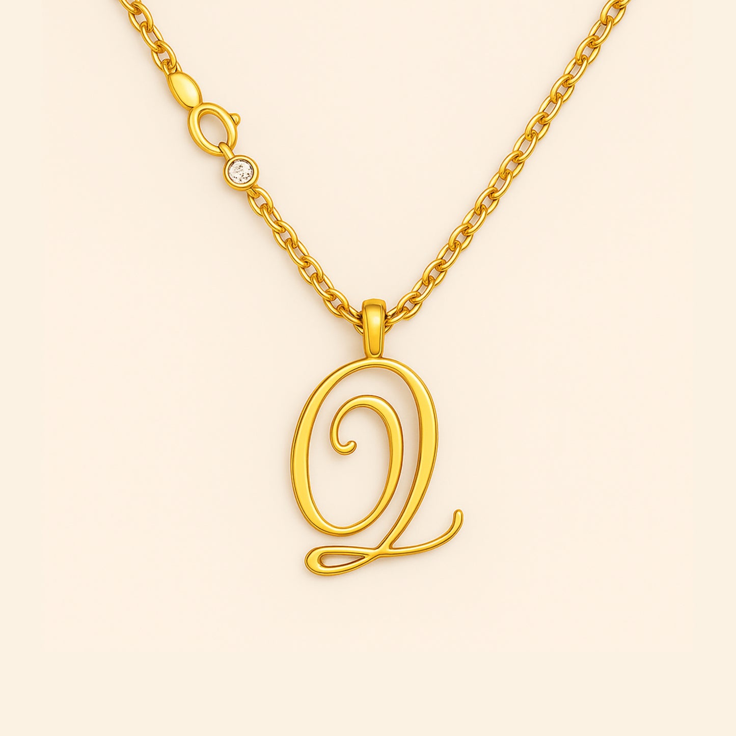 Custom - Golden Initial's Love Necklace