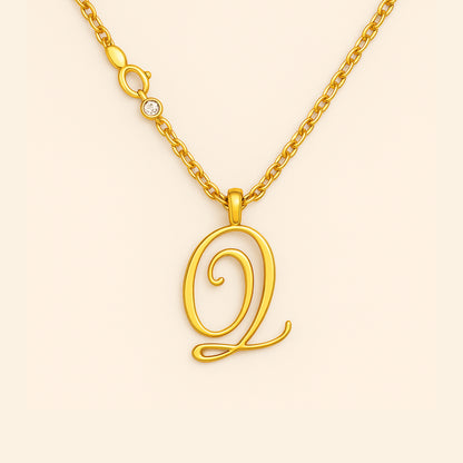 Custom - Golden Initial's Love Necklace