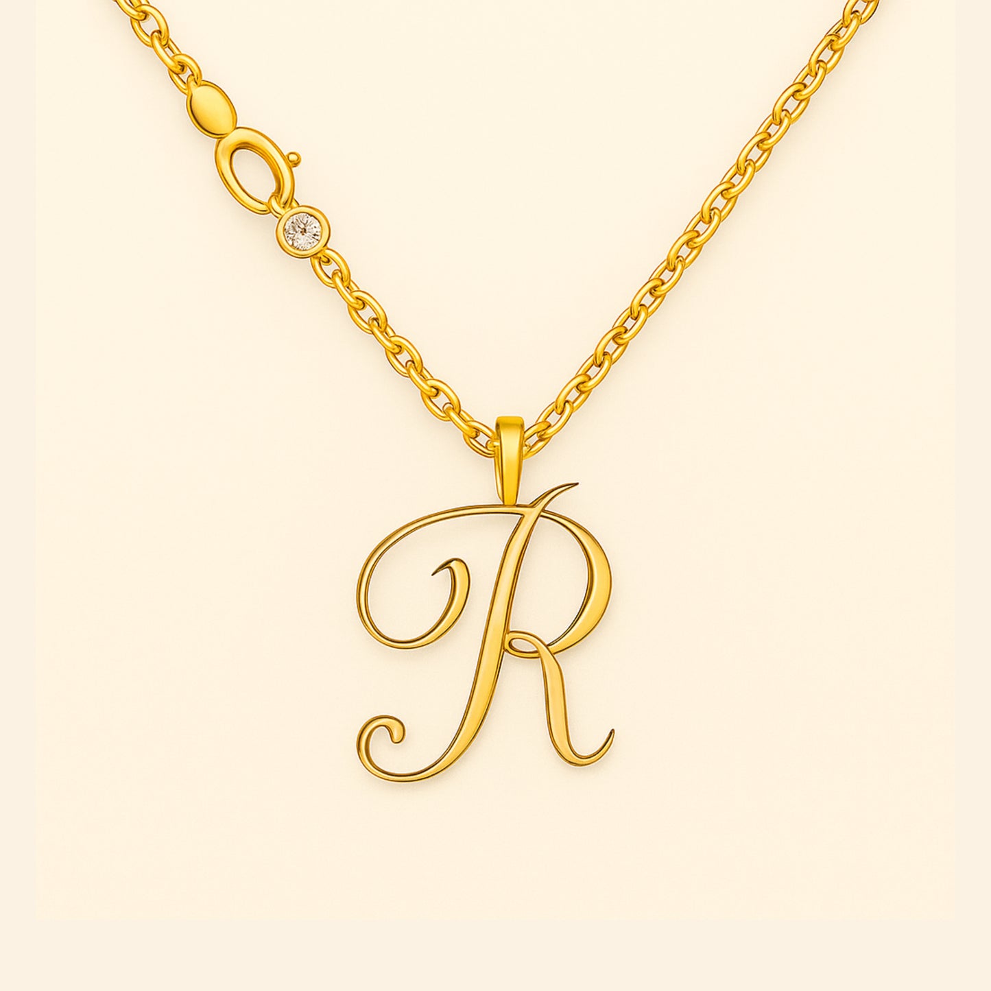 Custom - Golden Initial's Love Necklace