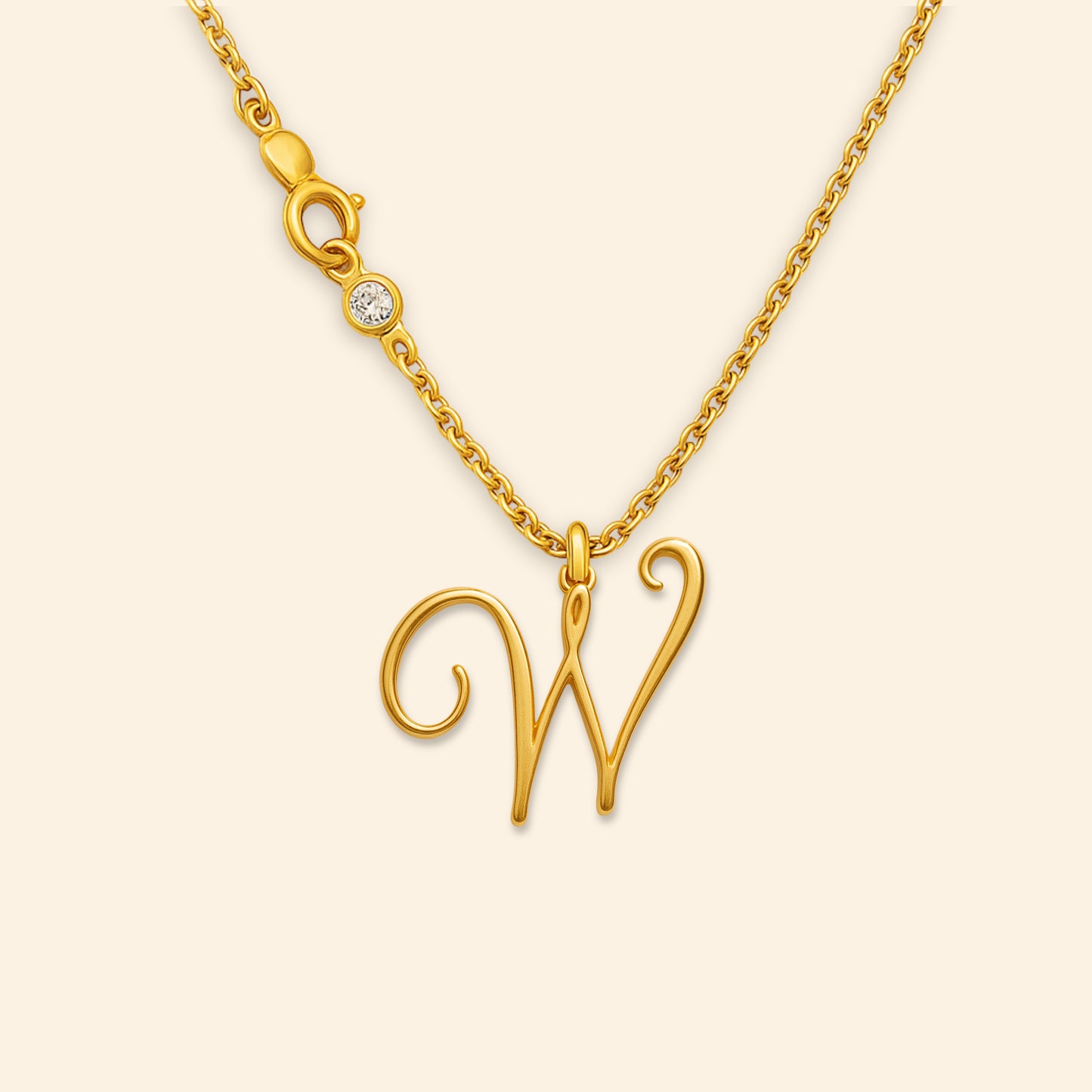 Custom - Golden Initial's Love Necklace