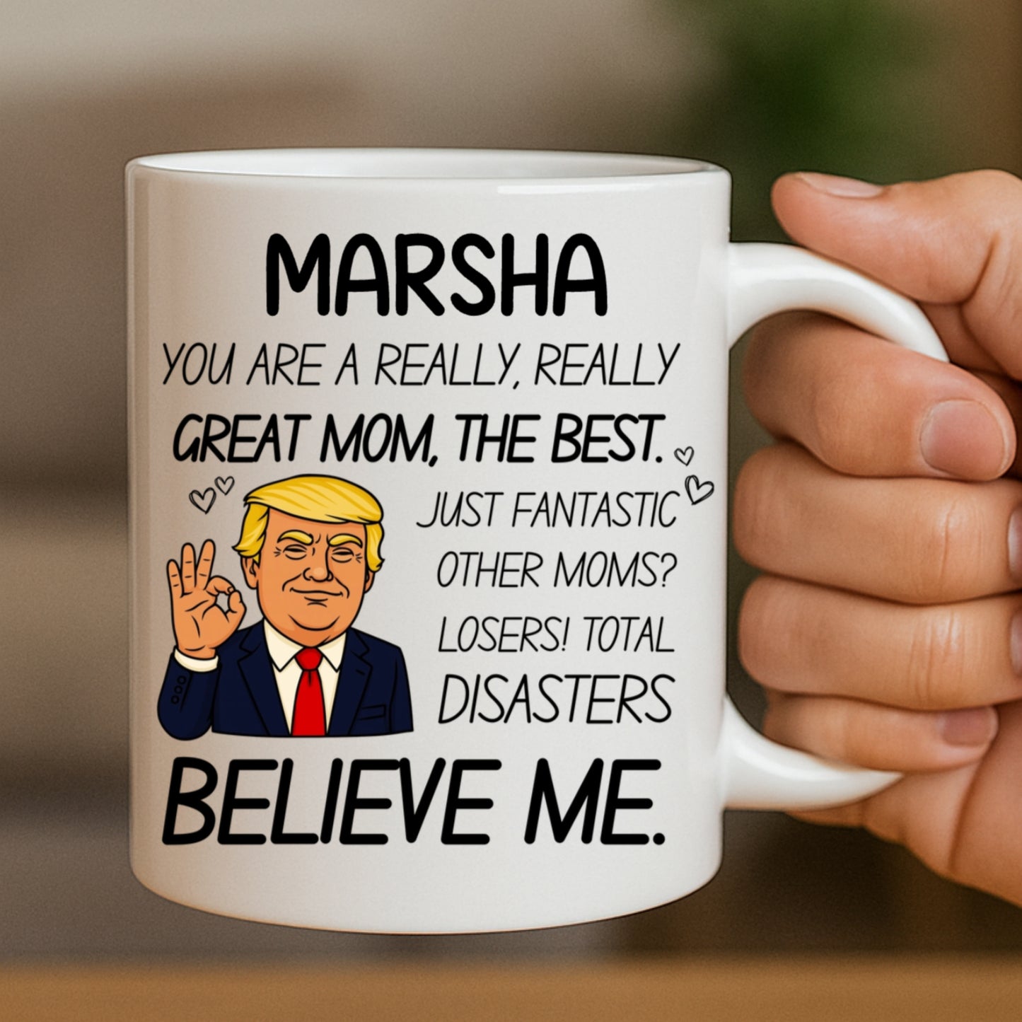 Custom Photo Best Mom Ever Funny Gift - 11oz White Mug
