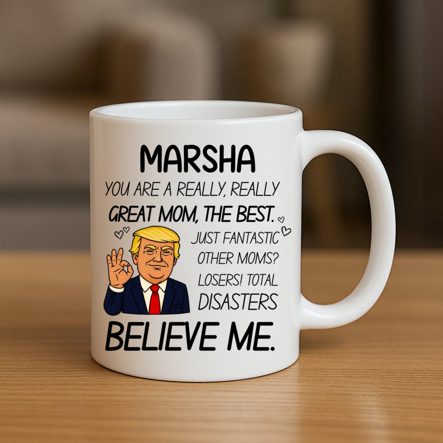 Custom Photo Best Mom Ever Funny Gift - 11oz White Mug