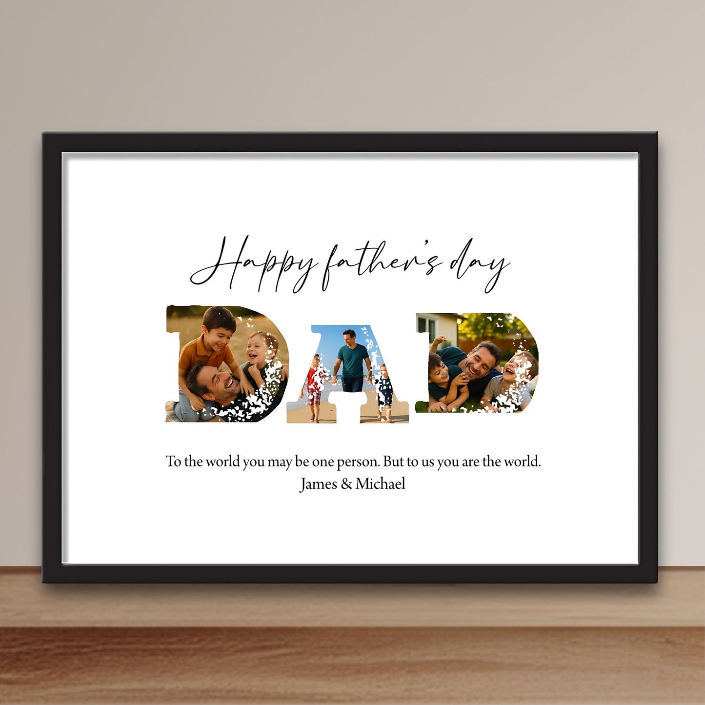 Personalized - Father's Day Landscape Picture Frame