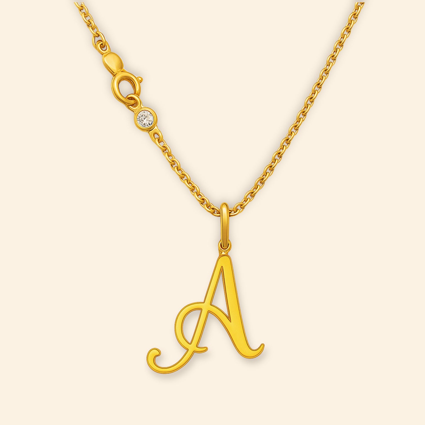 Custom - Golden Initial's Love Necklace