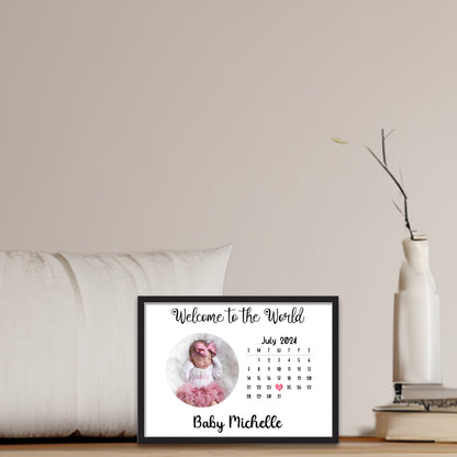 Personalized - New Born Landscape Picture Frame
