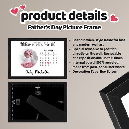 Personalized - New Born Landscape Picture Frame