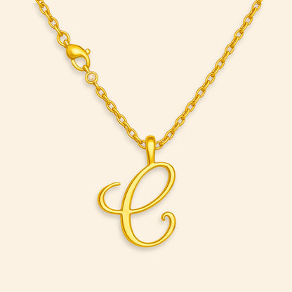 Custom - Golden Initial's Love Necklace