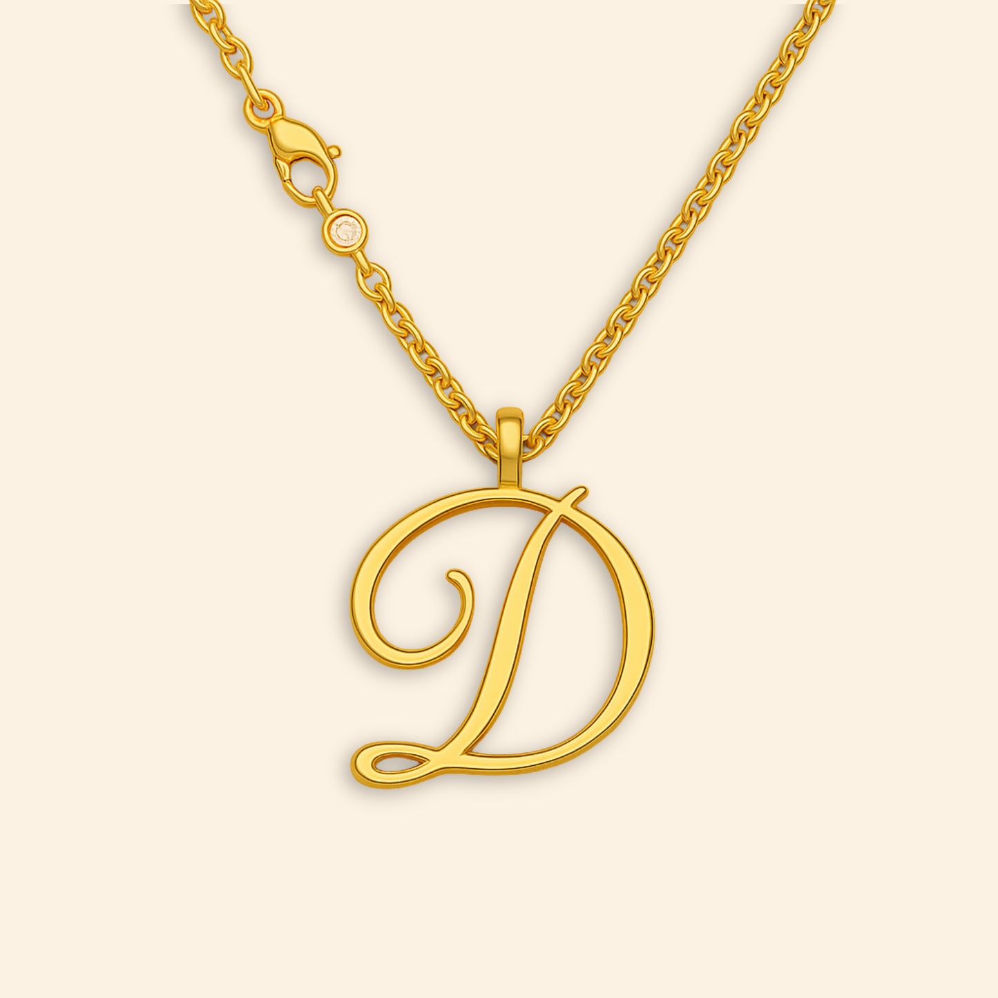 Custom - Golden Initial's Love Necklace
