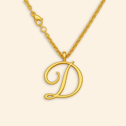 Custom - Golden Initial's Love Necklace