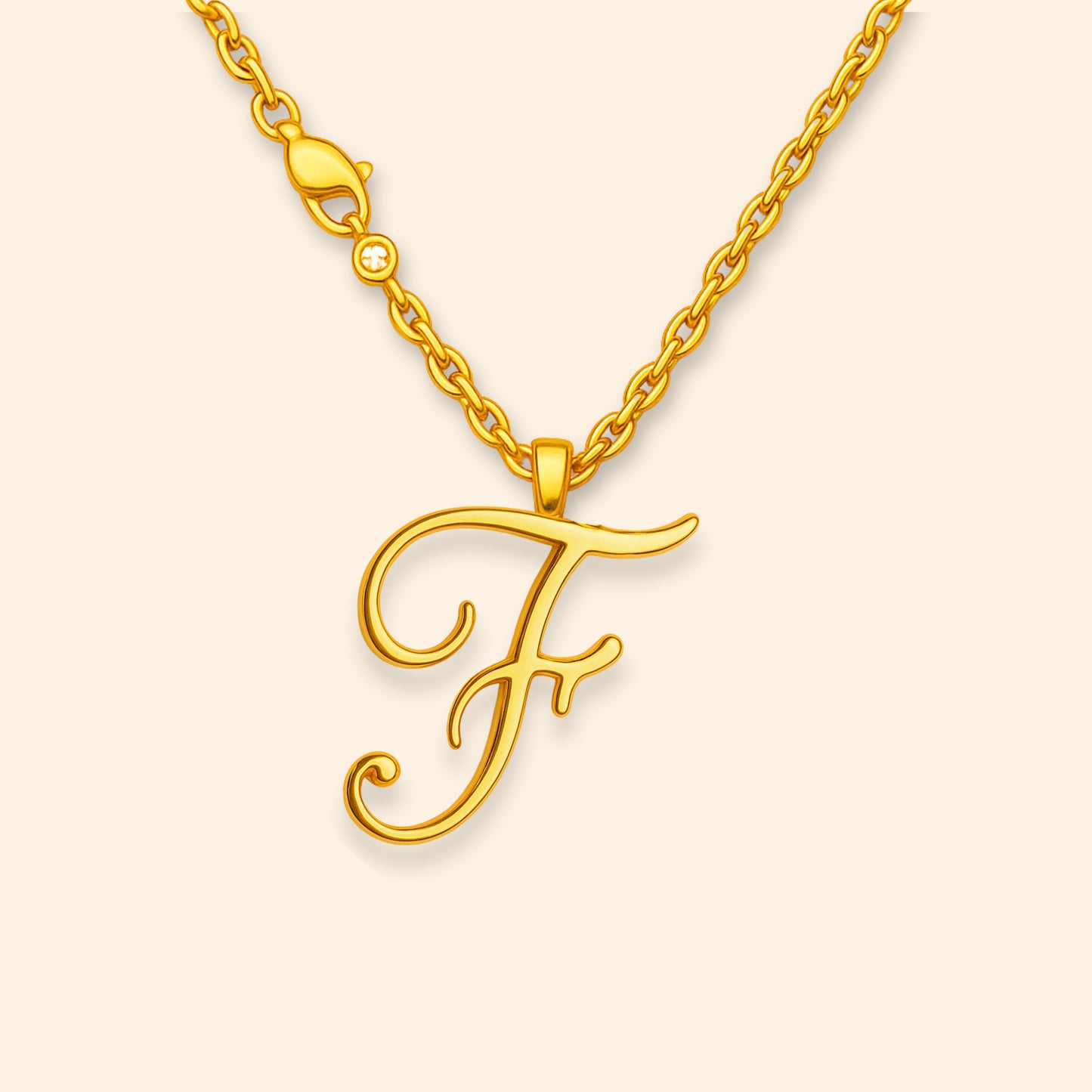 Custom - Golden Initial's Love Necklace