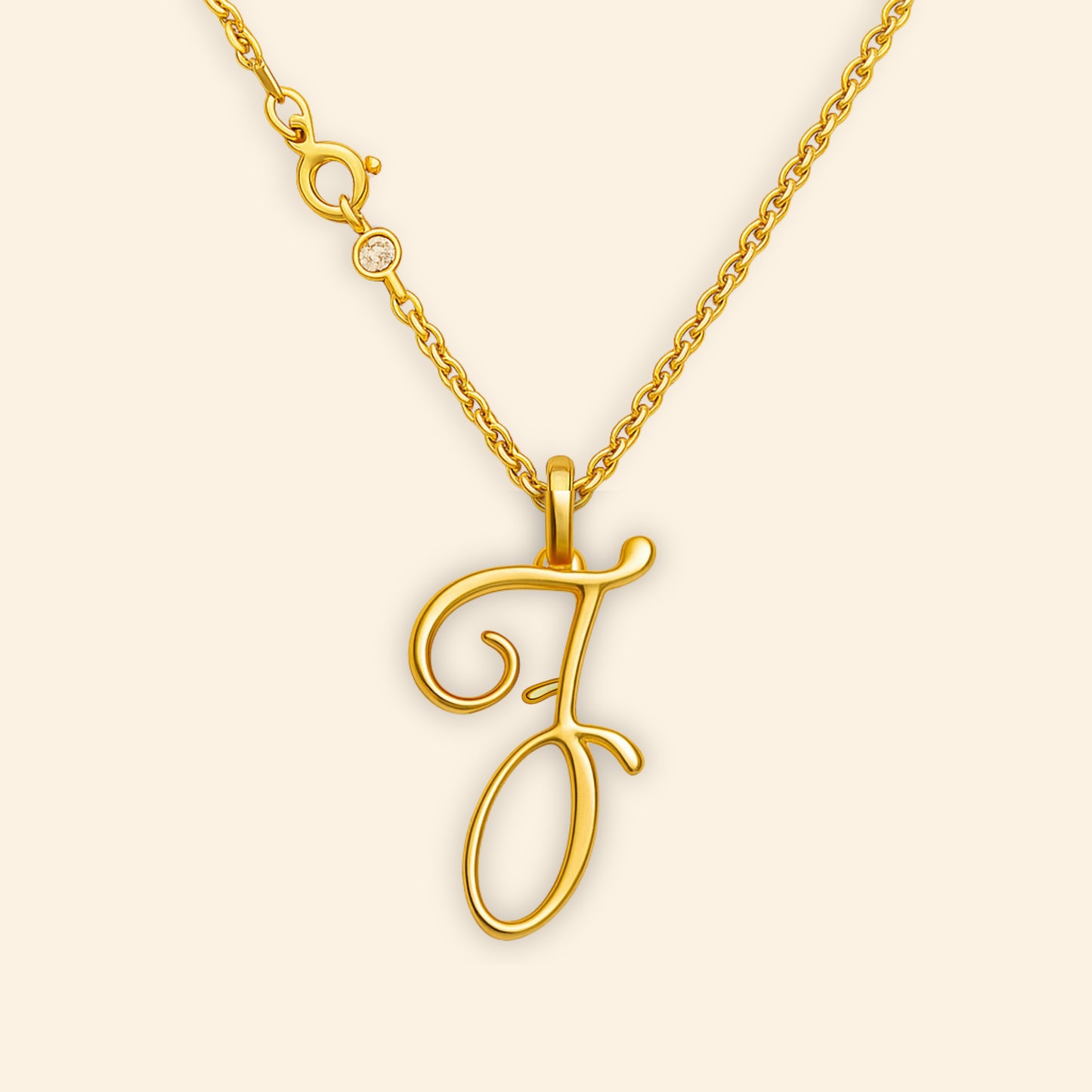 Custom - Golden Initial's Love Necklace