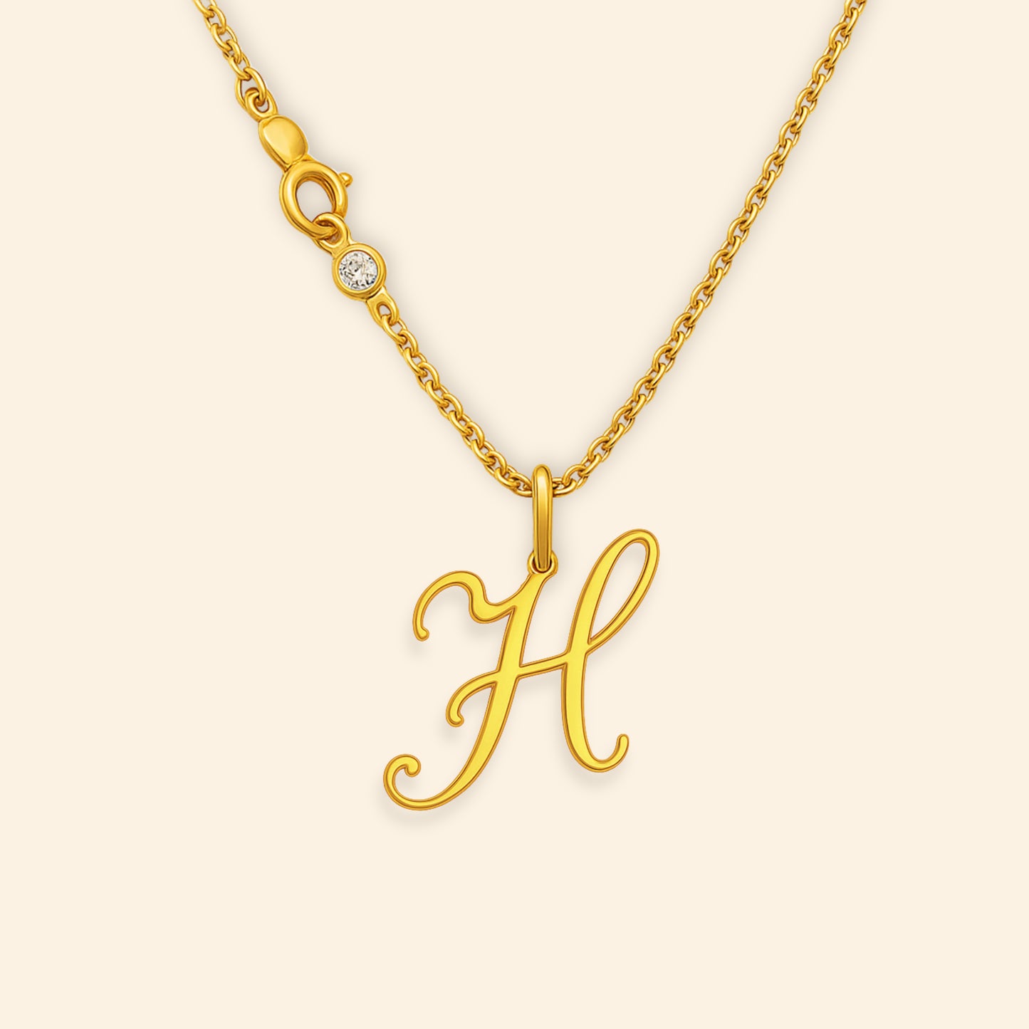 Custom - Golden Initial's Love Necklace