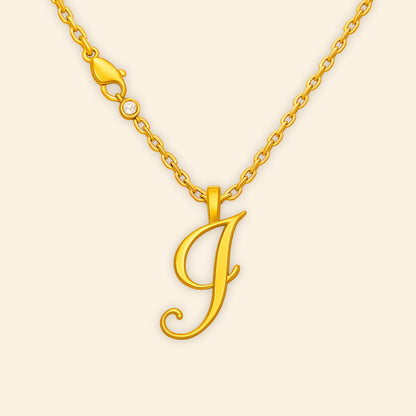 Custom - Golden Initial's Love Necklace