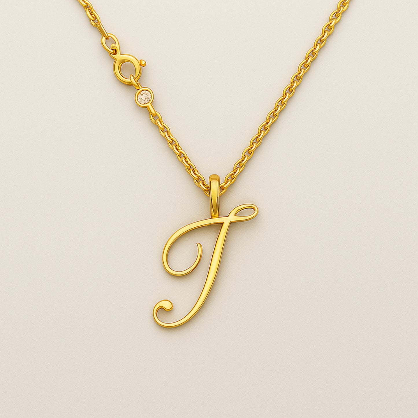 Custom - Golden Initial's Love Necklace