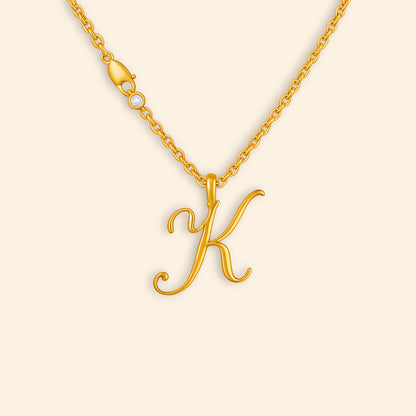 Custom - Golden Initial's Love Necklace