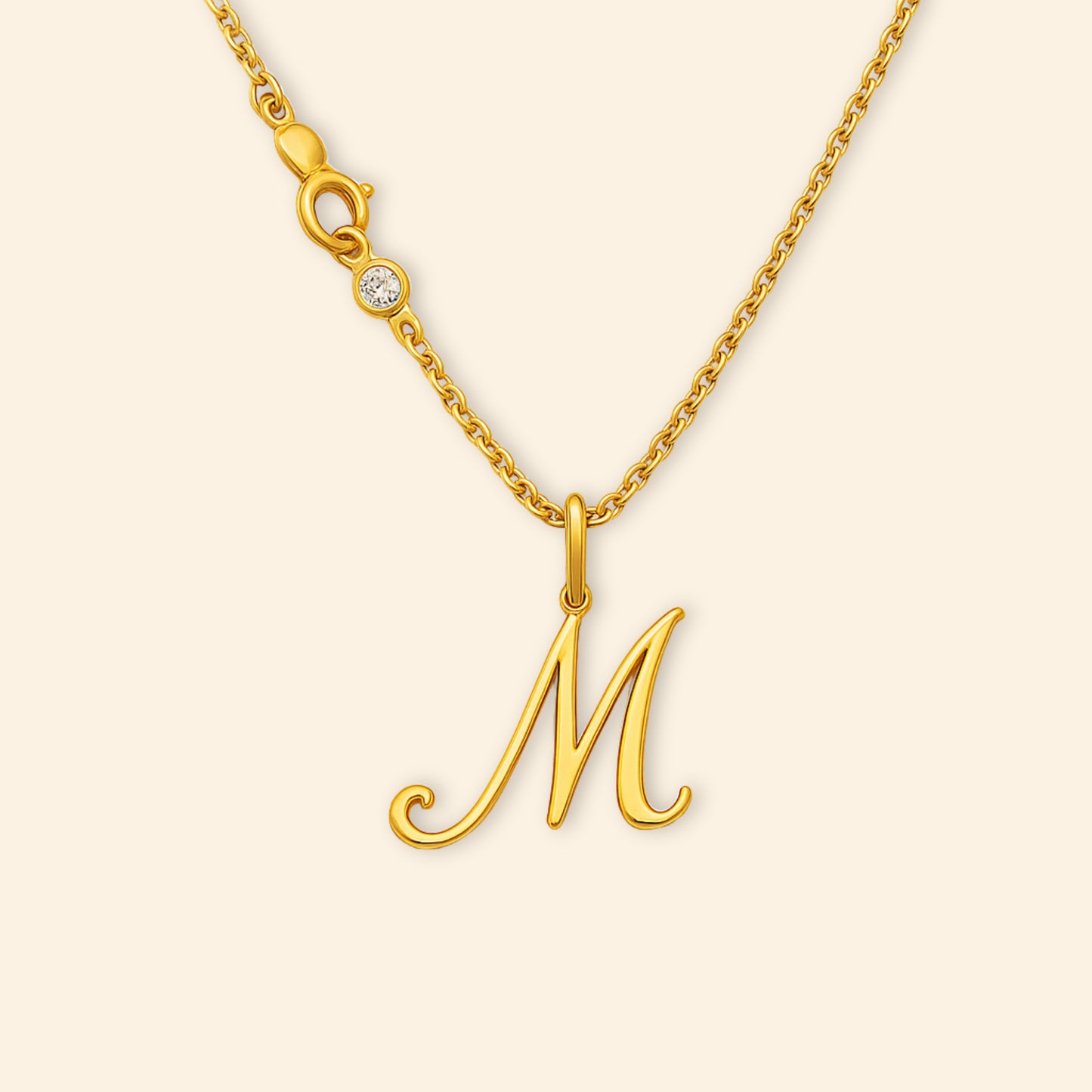 Custom - Golden Initial's Love Necklace