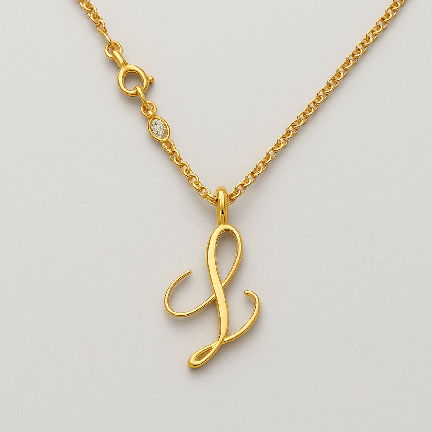Custom - Golden Initial's Love Necklace