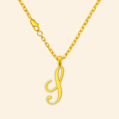 Custom - Golden Initial's Love Necklace