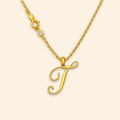 Custom - Golden Initial's Love Necklace