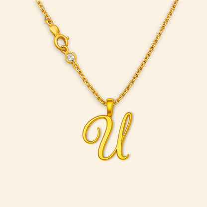 Custom - Golden Initial's Love Necklace