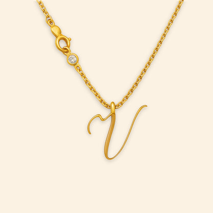 Custom - Golden Initial's Love Necklace