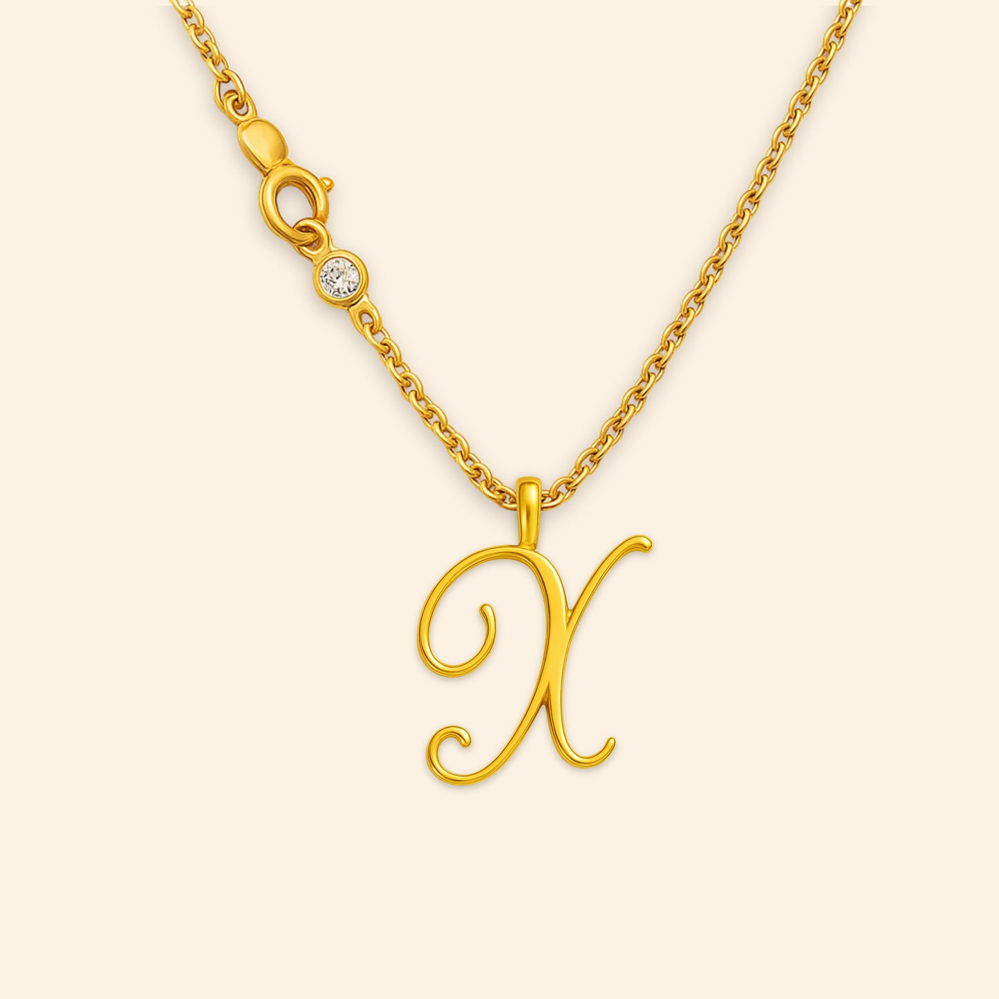 Custom - Golden Initial's Love Necklace