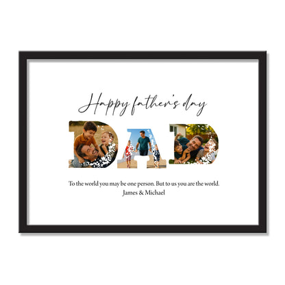 Personalized - Father's Day Landscape Picture Frame