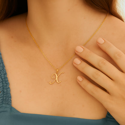 Custom - Golden Initial's Love Necklace